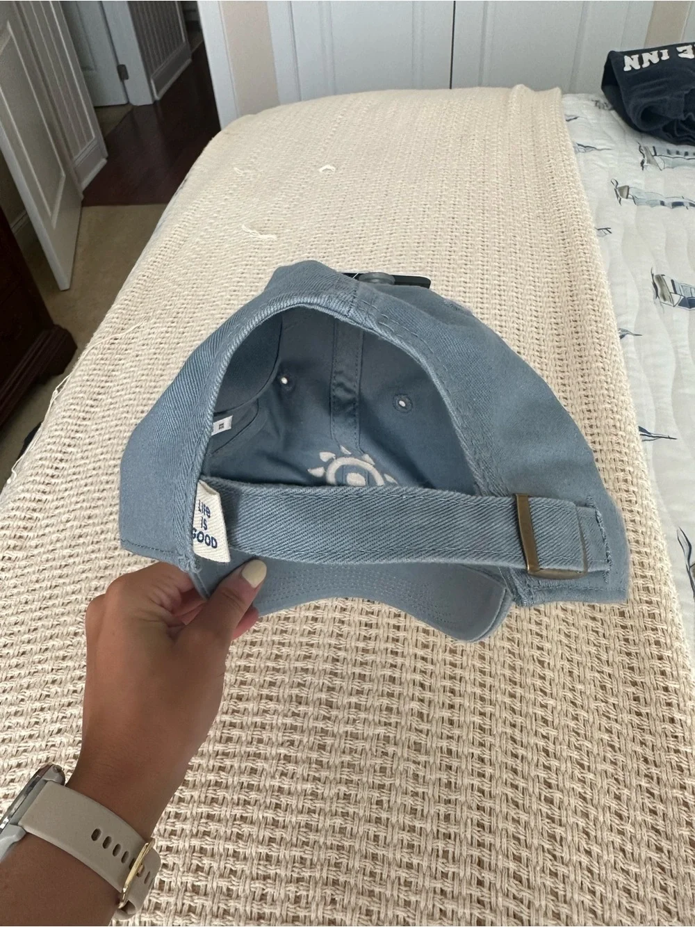 Life Is Good Light Blue Sun Logo Baseball Cap